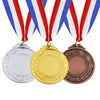 Caydo 3 Pieces Gold Silver Bronze Award Medals-1st 2nd 3rd Place Medals for Competitions, Party, 2.55 Inches