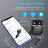 Wireless Bluetooth 5.3 Earbuds Stereo Bass, Headphones in Ear Noise Cancelling Mic, IP7 Waterproof Sports, 32H Playtime USB C Mini Charging Case Ear Buds for Android iOS