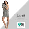 Chakir Turkish Linens | Hotel & Spa Quality 100% Cotton Premium Turkish Towels | Soft & Absorbent (4-Piece Bath Towels, Gray)