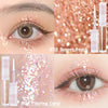 6Pcs Liquid Glitter Eyeshadow Eyeliner, Korean Makeup, Bling Under Eye Shadow, Shimmer Eye Make Up Valentine's Day Gift Set,Long Lasting,Quick Drying & Pigmented Loose Glitter Glue for Crystals Makeup