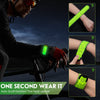 Simket LED Armband Rechargeable for Running Walking at Night (2 Pack), Running Lights for Runners, Running Lights, High Visibility Reflective Running Gear Adjustable Light Up Bands for Men Women Kids