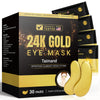 Taimand Under Eye Patches (30 Pairs), 24K Gold Under Eye Mask for Puffy Eyes, Dark Circles,Bags and Wrinkles with Collagen,Relieves Pressure and Reduces Wrinkles,Revitalises and Refreshes Your Skin