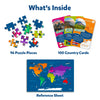 Skillmatics World Map Puzzle - 96 Piece Jigsaw Puzzle, Educational Toy, Geography for Kids, 400+ Facts, Gifts for Boys & Girls Ages 6 to 12