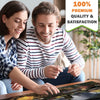 Puzzles for Adults 1000 Pieces and Up - 3 Pack of 1000 Piece Puzzles for Kids Ages 8-10-12 by Quokka - Enjoy Market, Lighthouse and Camping Designs for Women and Men