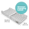 Jool Baby Changing Pad - Contoured, Waterproof & Non-Slip, Includes a Cozy, Breathable, & Washable Cover (Gray)