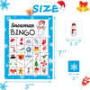 Happy Storm Snowman Bingo Cards for Kids, 24 Players Winter Holiday Christmas Games Crafts for Childrens, Xmas Party Activities Supplies Favors for Family Large Group School Classroom