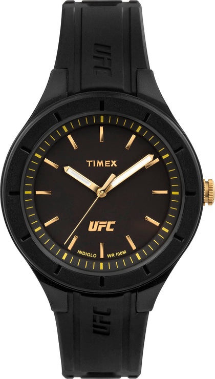 Timex UFC Midsize Shogun 38mm Watch - Black Strap Black Dial Black Case