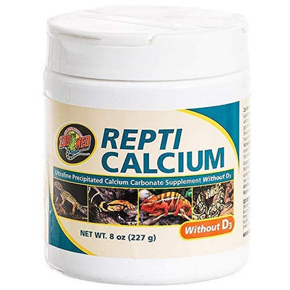 Zoo Med Reptile Calcium without Vitamin D3, 8-Ounce