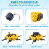 Playsheek STEM Projects for Kids Ages 8-12 Solar Robot Kit 6-in-1 Space Toys for 10-Year-Old Boy Girl Gift Building Toys Science Kits Christmas Birthday Gifts for 8 9 10 11 12 Year Old, Yellow