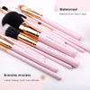 Z'OREYA Makeup Brush Set 12pcs Pink Synthetic Makeup Brushes Travel Set With Holder Makeup Brush Organizer Foundation Powder Contour Blush Eye Cosmetic Brush Sets in Case With Bonus Gift Makeup Sponge