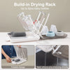 Travel Bottle Cleaner Kit | Travel Baby Bottle Cleaning Kit | Travel Bottle Drying Rack | Bottle Drying Rack Space Saving | Baby Bottle Cleaning Set | Travel Baby Bottle Cleaning Kit with Drying Rack