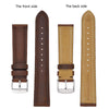 BISONSTRAP Watch Strap 20mm, Vintage Leather Replacement Watch Band, Brown