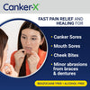 Canker-X Mouth Sore Gel, Fast Pain Relief & Healing for Canker Sores, Cheek Bites and Oral Abrasions, Oral Gel, Benzocaine Free and Alcohol Free, Adults and Children 6+ Years, 0.28 fl oz