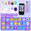 Kids Smart Phone Girls Gift Phone Toys Functional Learning Toy with Touchscreen Dual Camera Music Player 8GB Memory Ideal Christmas Birthday Gifts for Age 3 4 5 6 7 8 9 Years Old Kid Smartphone Purple