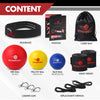 Boxerpoint Boxing Reflex Ball Set for Kids - 3 Boxballs, Adjustable Headbands, Hand Wraps, Carry Bag and Extra Strings. Fun Game for Training Reaction Speed and Hand Eye Coordination. MMA Gift.