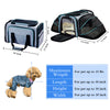 Cat Dog Carrier - Airline Approved Expandable Soft-Sided Pet Carrier with Removable Fleece Pad and Pockets, for Cats/Puppy and Small Animals Large(2 side expandable)