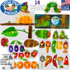 Little Folk Visuals The Very Hungry Caterpillar by Eric Carle - Felt Learning Toy Set, Precut Felt Board Figures for Kids and Toddlers, 14 Piece Set and Story Guide