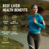 One Earth Health Beef Liver Capsules. 100% Grass Fed New Zealand Beef Liver. Pasture Raised. GMO and Filler Free. 200 Capsules (3,000mg Serving)