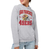 Junk Food Clothing x NFL - San Francisco 49ers - Team Helmet - Unisex Adult Pullover Fleece Hoodie for Men and Women - Size Large , Grey