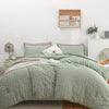 HAOWANER Sage Green Comforter King, 3 Pieces Sage Comforter Set King, Sage Green King Comforter Set King Sage, 90