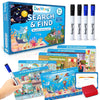 DUCHONG Preschool Learning Activity, Search and Find Cards Educational Game, Learning Toys for Ages 3-5, Gifts for 3,4,5 Years Old Boys and Girls