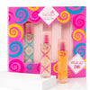 Pink Sugar Coffret 3 PC Women's Perfume Gift Set, Includes 1 Fl Oz Berry Blast, and Creamy Sunshine Eau de Toilette, Travel-Friendly