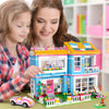 1657 Pieces Friends House Building Blocks Set Supermarket Creative Toy Building Kit for Kids Best Learning and Roleplay STEM Construction Toy Gifts with Storage Box for Girls 6-12