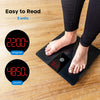 GE Digital Body Weight Scale for Bathroom, 500lbs Capacity Smart BMI Weight Scales for People Accurate Bluetooth Weighing Scale Electronic Weigh Scales with Bright LED Display Black