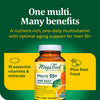 MegaFood Men's 55+ One Daily - Multivitamin for Men with Vitamin B12, Vitamin C, Vitamin D & Zinc - Optimal Aging & Immune Support Supplement - Vegetarian - Made Without 9 Food Allergens - 120 Tabs