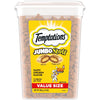 TEMPTATIONS Jumbo Stuff Crunchy and Soft Cat Treats, Tasty Chicken Flavor, 14 oz. Tub