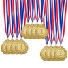 12 Pieces Gold Award Medals - Winner Medals Gold Prizes for Sports, Competitions, Party, Spelling Bees, Olympic Style, 2 Inches