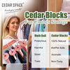 Cedar Blocks for Clothes Storage - 24 Pcs 100% Aromatic Cedar Rings, Cedar Accessories for Closets Storages, Cedar Blocks for Wardrobes Closets and Drawers