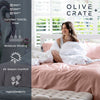 Olive + Crate Eucalyptus Cooling Duvet Covers King Size | Certified Tencel Lyocell Fiber from Austria for Quilt | Silky Soft Modal Fiber - Better Than Silk & Cotton | Stone Gray