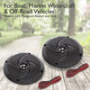 SereneLife Low-Profile Waterproof Marine Speakers-100W 4 Inch 2 Way 1 Pair Slim Style Waterproof and Weather Resistant Outdoor Audio Stereo Sound System,For Boat,Off-Road Vehicles-(Black)