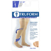 Truform 20-30 Mmhg Compression Stockings for Men & Women, Thigh High Length, Dot-top, Open Toe, Beige, Medium (20-30 Mmhg)