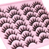 Lashes Wispy Faux Mink Lashes Fluffy False Eyelashes Natural Look 16mm Eye Lashes 6D Volume Fake Lashes pack by Kiromiro 14 Pairs