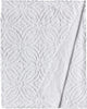 Beatrice Home Fashions Wedding Ring Chenille Bedspread, Queen, White