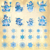 Christmas Windows Clings for Glass Windows Snowman Window Clings Glitter Powder Craft Static Christmas Glitter Window Clings Christmas Window Decals for Decoration Winter Window Clings 4 Sheets