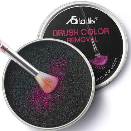 TailaiMei Color Removal Cleaner Sponge, Quickly & Easily Clean Makeup Brushes Powder Without Water or Chemical Solutions Eliminating Drying Time - Switch Eyeshadow Colored Immediately