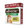 Advecta Plus Flea Prevention For Cats, Cat and Kitten Treatment & Control, Small and Large, Fast Acting Waterproof Topical Drops, 4 Month Supply