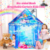 Christmas Princess Mermaid Play Tent - Large Playhouse for 2-10 Year Old Girls, Indoor Outdoor Castle Toy for Toddlers