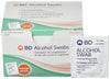 BD Alcohol Swabs 100 Each White