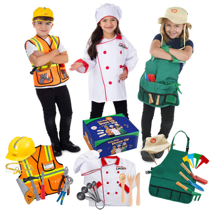 Born Toys Kids Dress Up Clothes for Play, Washable Toddler Costumes for Boys & Girls Ages 3-7