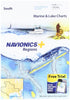 Navionics Plus Regions South Marine and Lake Charts on SD/MSD