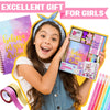 DIY Journal Kit for Girls - 48pcs DIY Journal Set for Tween & Teen Girls, Stationery Set, Scrapbook & Diary Supplies Set, Journaling Art Crafts Kit, Ideal Gifts for 8 9 10 11 12 13 14 Year Old Girl