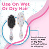 Wet Brush Kids Detangler Hair Brushes - Rainbows - Midi Detangling Brush with Ultra-Soft IntelliFlex Bristles Glide Through Tangles with Ease - Pain-Free Comb for All Hair Types