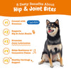 Zesty Paws Mobility Bites Dog Joint Supplement - Hip and Joint Chews for Dogs - Pet Products with Glucosamine, Chondroitin, & MSM + Vitamins C and E for Dog Joint Relief - Bacon - 90 Count