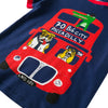 wergo boys pajamas dinosaur kids pjs sets 100% cotton toddler sleepwears (6, happy bus)