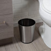 Bath Bliss 5 Liter Small Wastebasket | Round Open Top | Trash Can | Bathroom | Bedroom | Kitchen | Office | Dorm | Disposal Waste Bin | Garbage | Stainless Steel