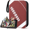 Mlikero 400 Pockets Football Card Binder, Football Trading Cards, Display Case with Football Card Sleeves Card Holder Protectors Set for Football Cards